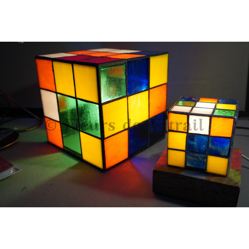 Lampe Cube retro